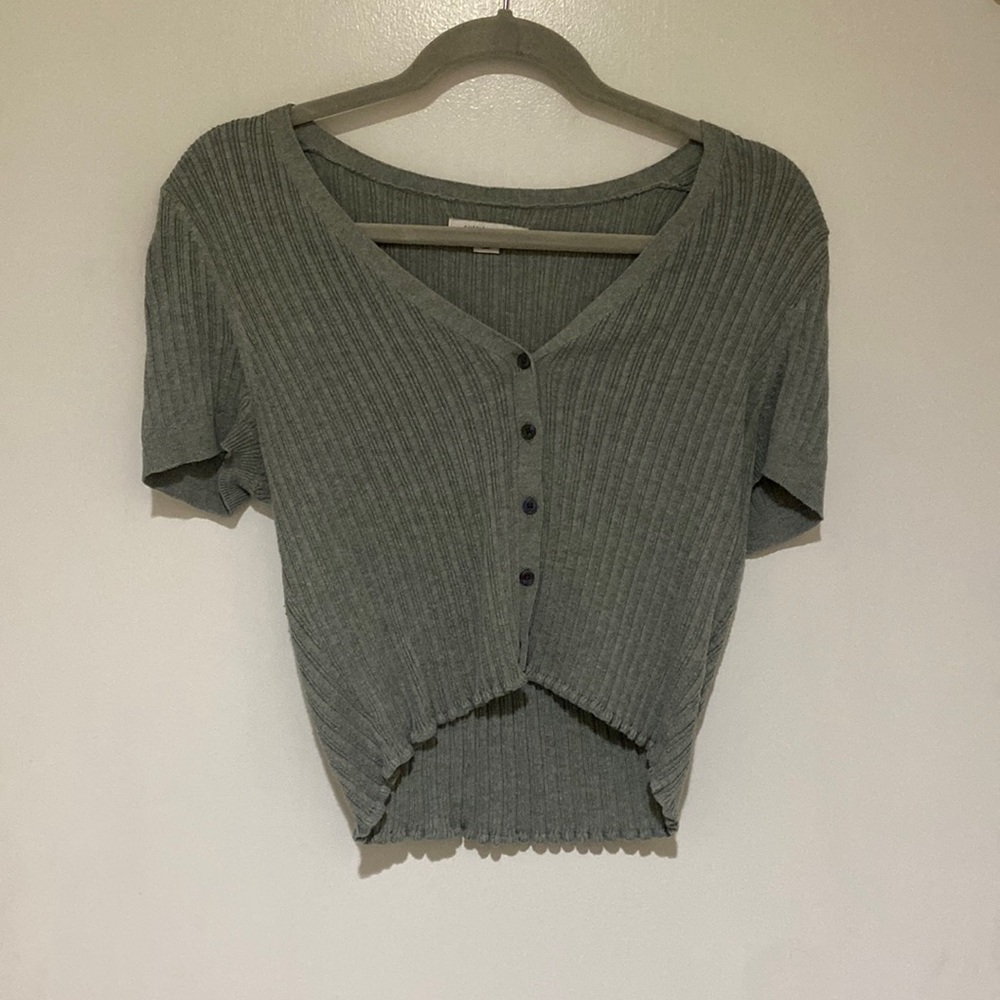 Sage crop top